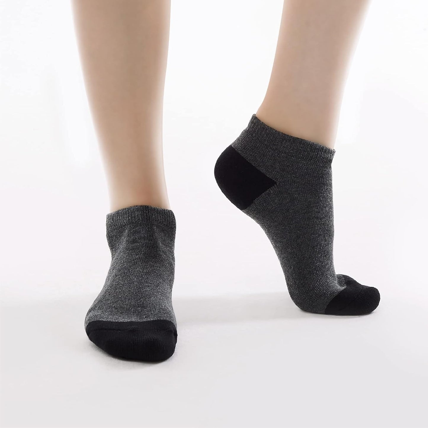 10/20/600 Pairs Cotton/Poly Slim Fit or Cushion Low Cut Ankle Socks for Men/Women Wholesale Bulk Packs