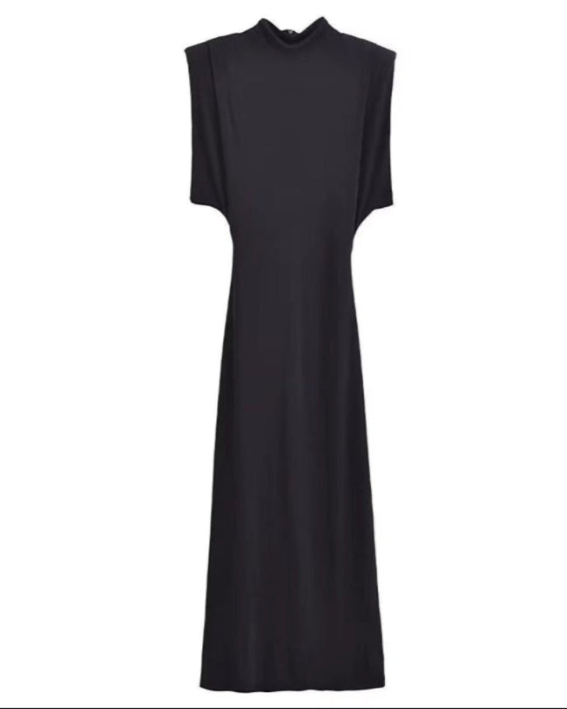 Effortless Elegance: The Black Slim Midi Dress