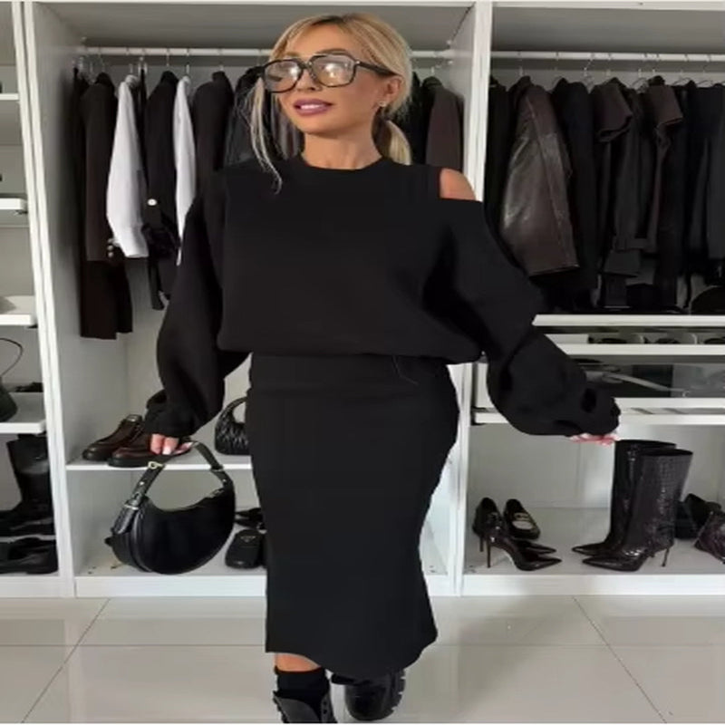 Urban Luxe: 2-Piece Casual Sport Chic Set for Women